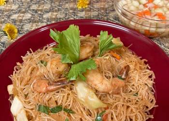 Easiest Way to Cook Tasty Shrimp Fried VermicelliBihun Goreng Udang