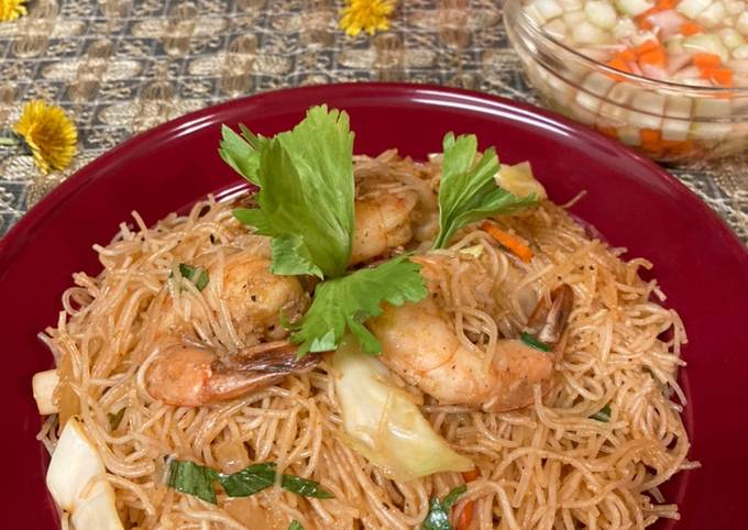 Steps to Make Award-winning Shrimp Fried Vermicelli/Bihun Goreng Udang