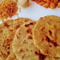 A picture of Puran poori.