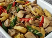Gambar tumis jamur merang jagung muda