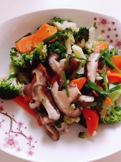 Foto resep Ca jamur brokoli wortel (#238)