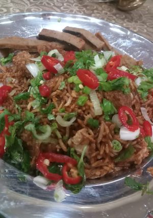 A picture of Tofu rice.