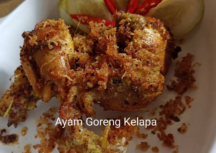 Mudahnya Menyajikan Ayam Goreng Kelapa Sedap Nikmat