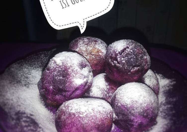 Bola ubi ungu isi Gula merah