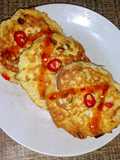 Dadar Tahu Telur Pedas