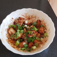 A picture of Masala mogo (cassava).