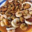 Kerang Udang Cumi Saos Padang