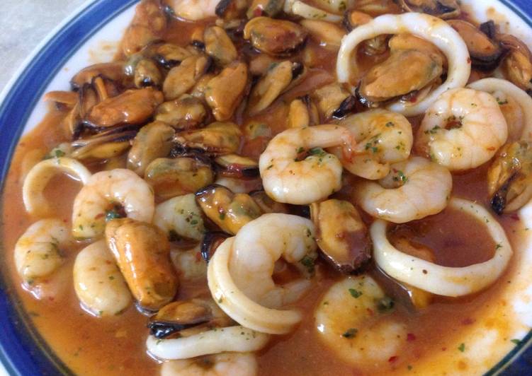 Resep Kerang Udang Cumi Saos Padang oleh Gabrielle ...