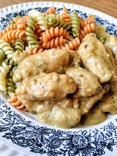 Mézes - mustáros csirkemell csíkok recept fotója