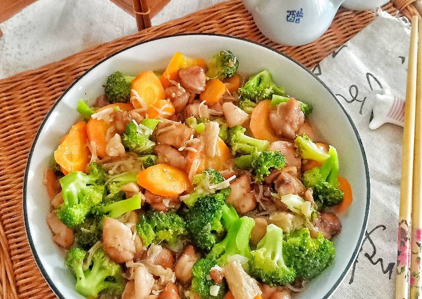 Capcay Brokoli Ayam