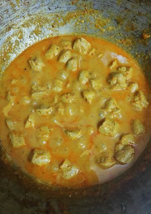 A picture of Soya with Maggi masala.