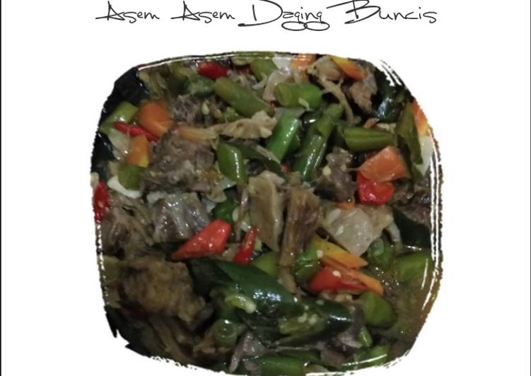 Asem Asem Daging Buncis