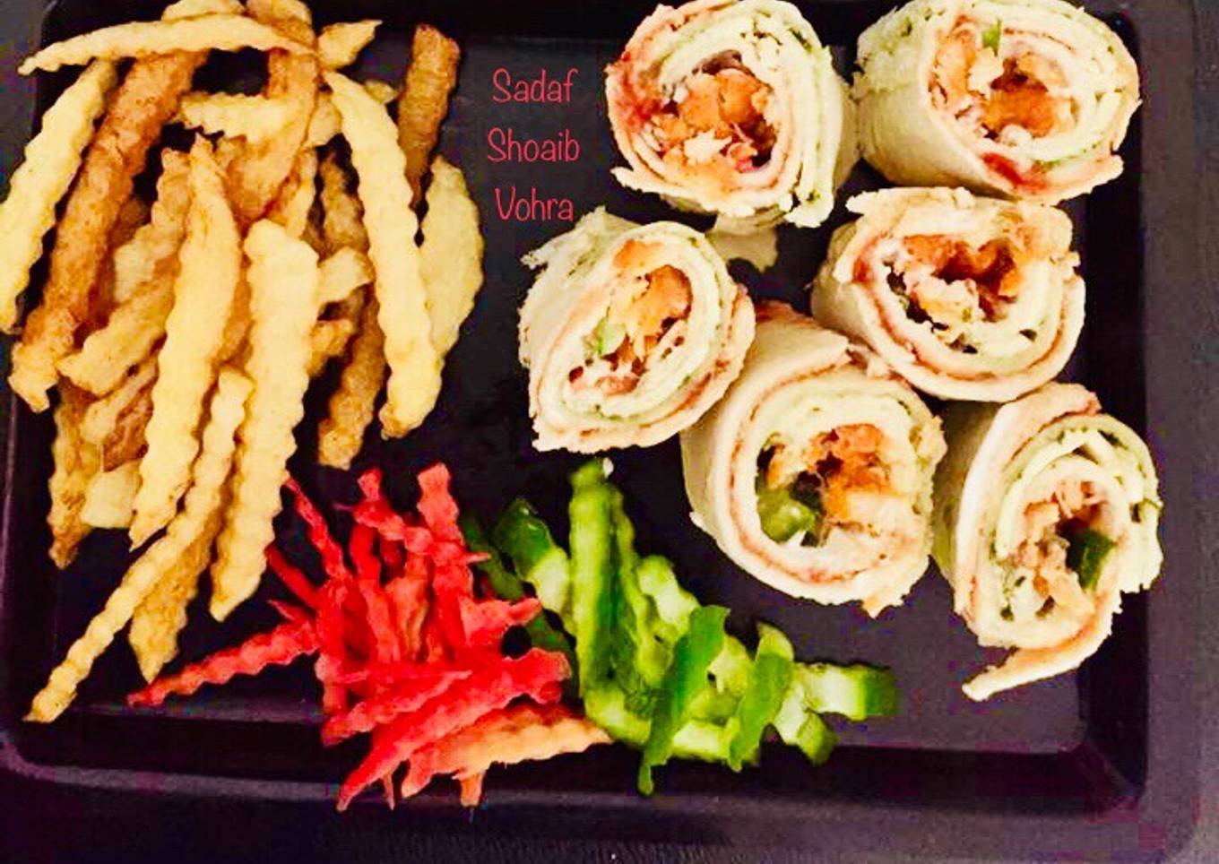 PIN ROLL SANDWICHES or COLOURFUL SANDWICHES