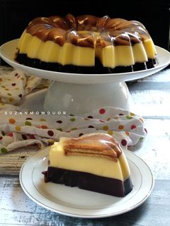 Foto resep Puding Marie Regal 3 lapis