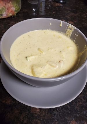 Una foto de Sopa cremosa de verduras