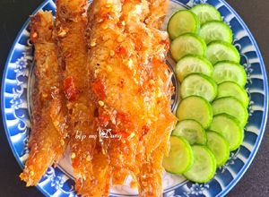 Hình của món Cá mó chiên nước mắm tỏi ớt.