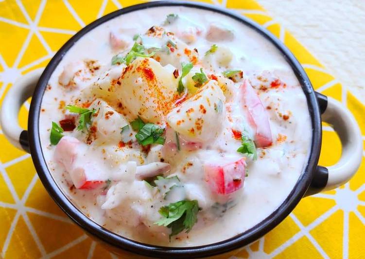 Recipe of Super Quick Homemade Potato youghurt Salad