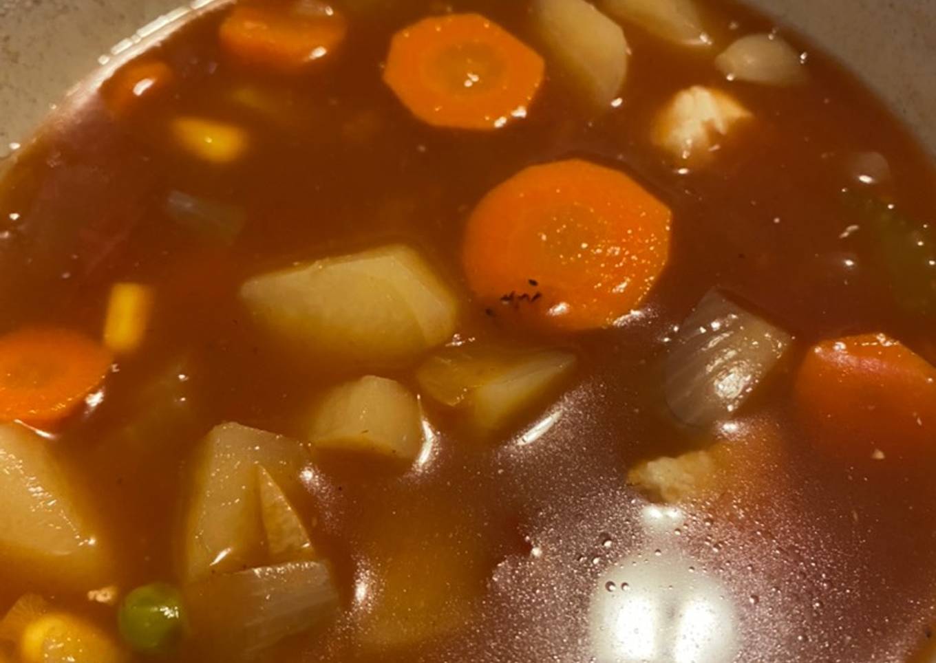 Simple Slow Cooker Vegetable Soup