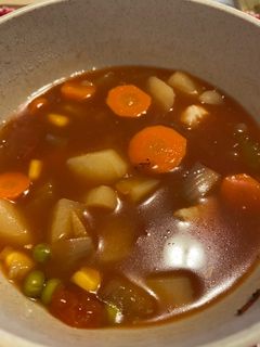 A picture of Simple Slow Cooker Vegetable Soup.