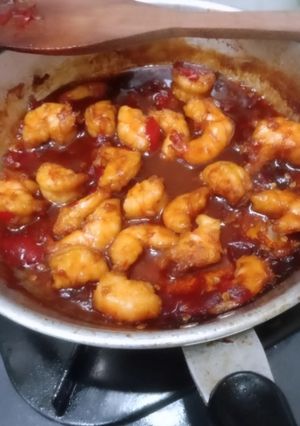 Foto resep Udang Saus Mentega Pedas