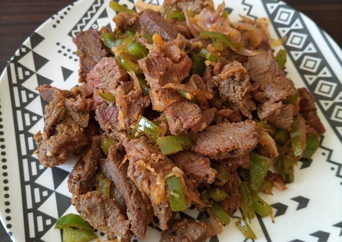 Oseng daging kambing sederhana