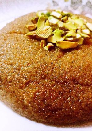 A picture of Rawa keshari halwa.