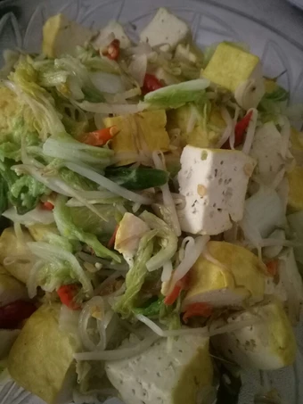 Cara Gampang Membuat Resep Tumis sawi putih dan tahu yang Uenak Anti Ribet, Lezat Sekali