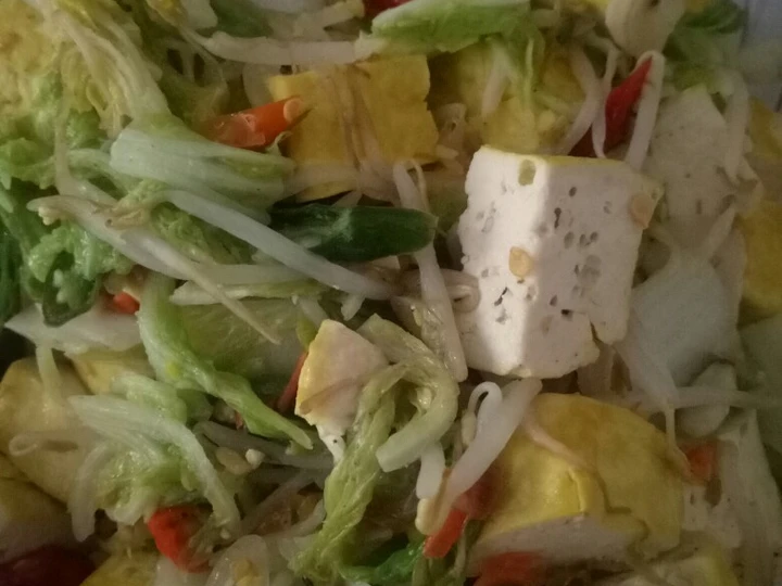 Cara Gampang Membuat Resep Tumis sawi putih dan tahu yang Uenak Anti Ribet, Lezat Sekali