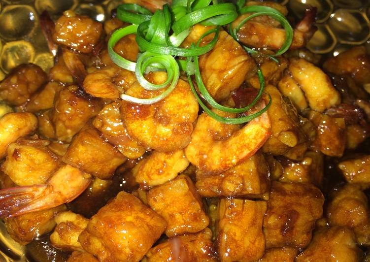 Tempe Udang Saos Kecap