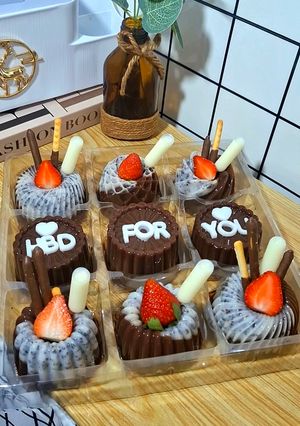 Foto resep Pudding Susu Coklat Oreo (MINI BIRTHDAY)