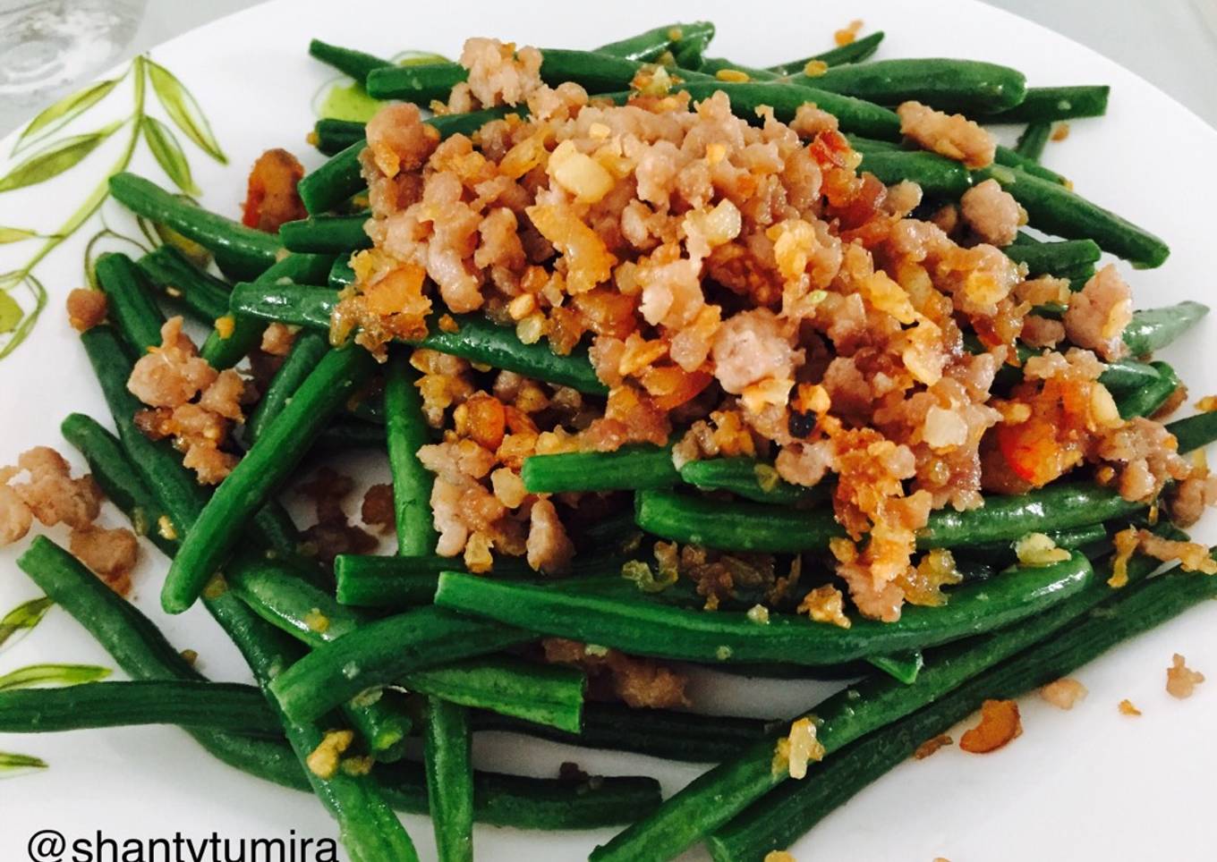Tumis baby buncis ala Aone