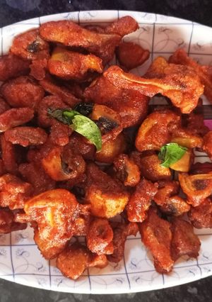 மஷ்ரூம் 65(mushroom 65 recipe in tamil) செய்முறை முக்கிய புகைப்படம்