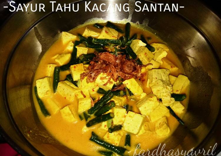 Sayur Tahu Kacang Santan