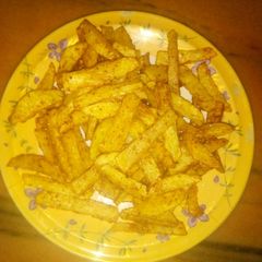 A picture of Masala french fries.