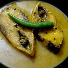 A picture of Ilish Curry.