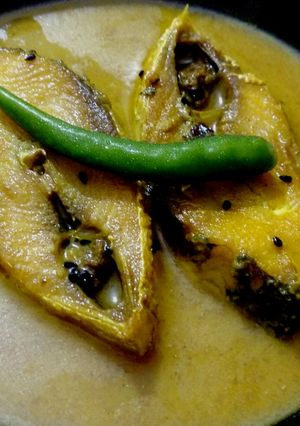 A picture of Ilish Curry.