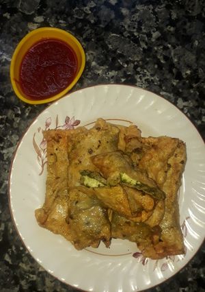 A picture of Paneer papad rolls.