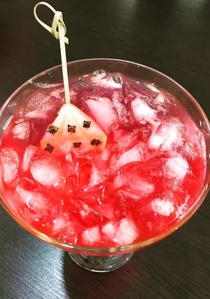 عکسی از دستور نوشیدنی بهار نارنج و چای ترش با الماس گلابی و میخک