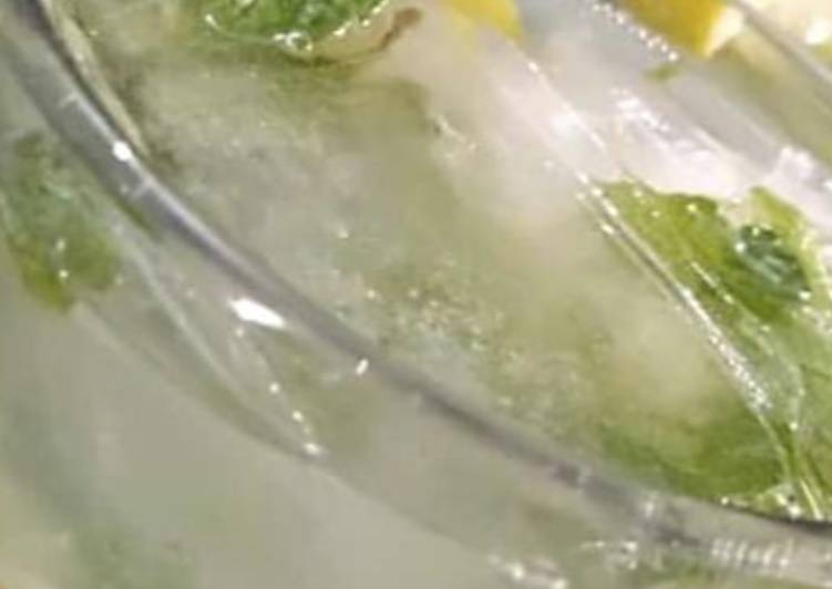 Steps to Make Ultimate Nimbu Pani with mint leaves