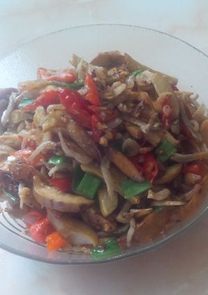 Foto resep Jengkol vs teri nasi ala gue.