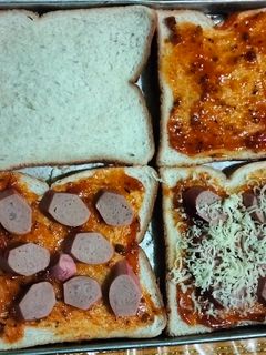 Foto resep Roti sandwich sauce spaghetti