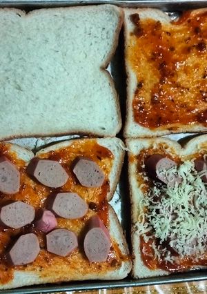Foto resep Roti sandwich sauce spaghetti