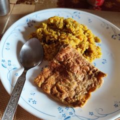 A picture of Bhuna Masoor Dal Khichuri.