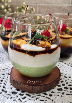 Foto resep 395. Bubur Sumsum Jeli Matcha