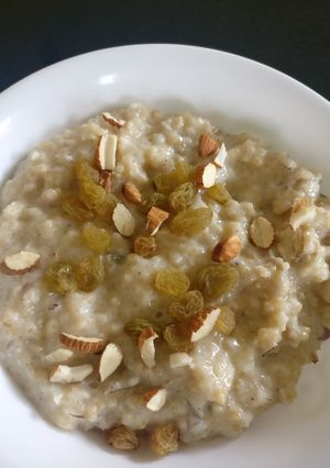 A picture of Broken Wheat Kheer/Porridge.