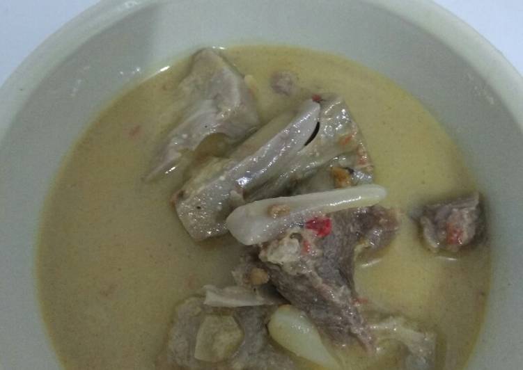 Gulai nangka dengan tetelan