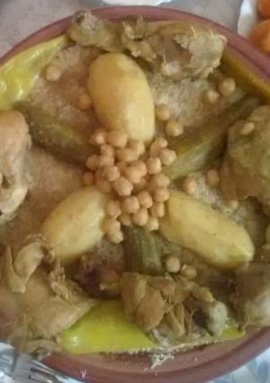 صورة لوصفة كسكسي بصوص بيضاء