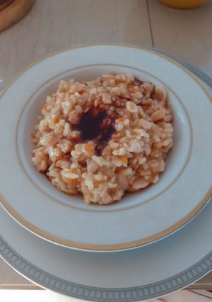 Una foto de Porotos pelados con arroz