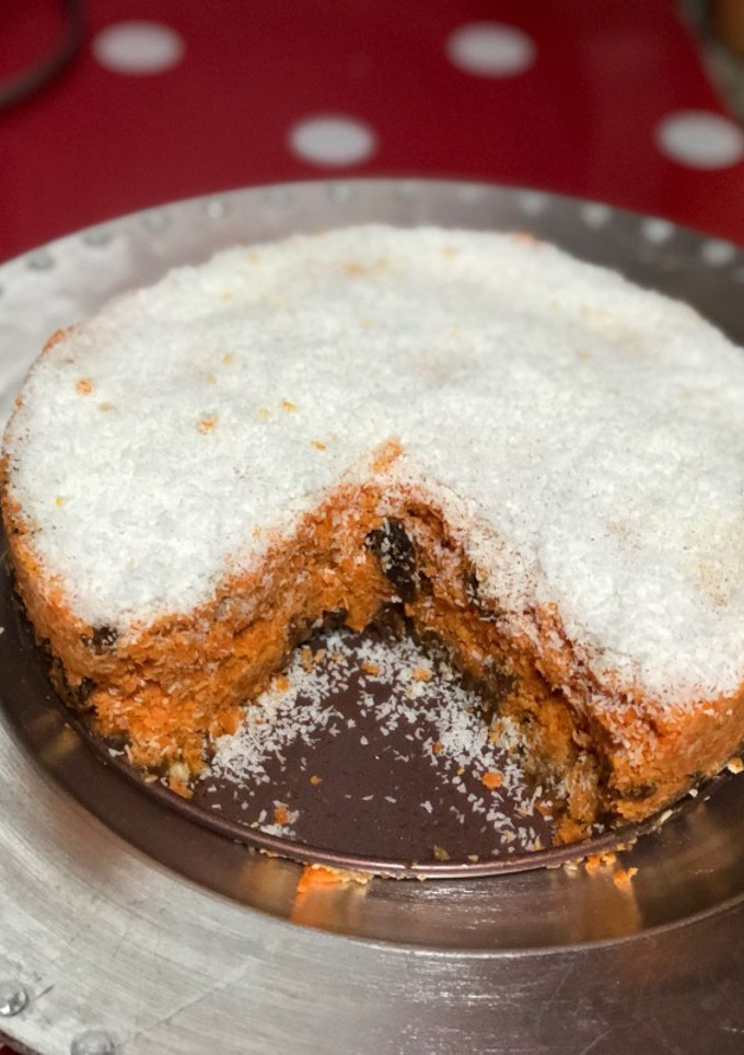 Una foto de Tarta crudivegana de zanahoria y coco vegano 🌱vegetariana