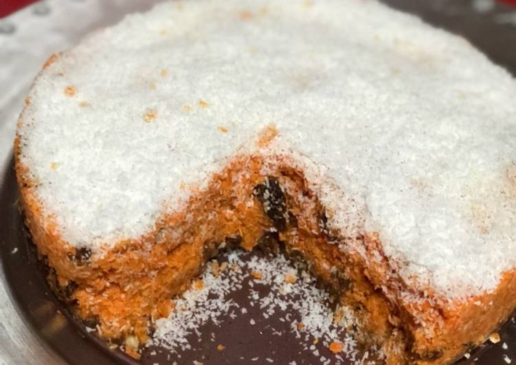 Tarta crudivegana de zanahoria y coco vegano 🌱vegetariana